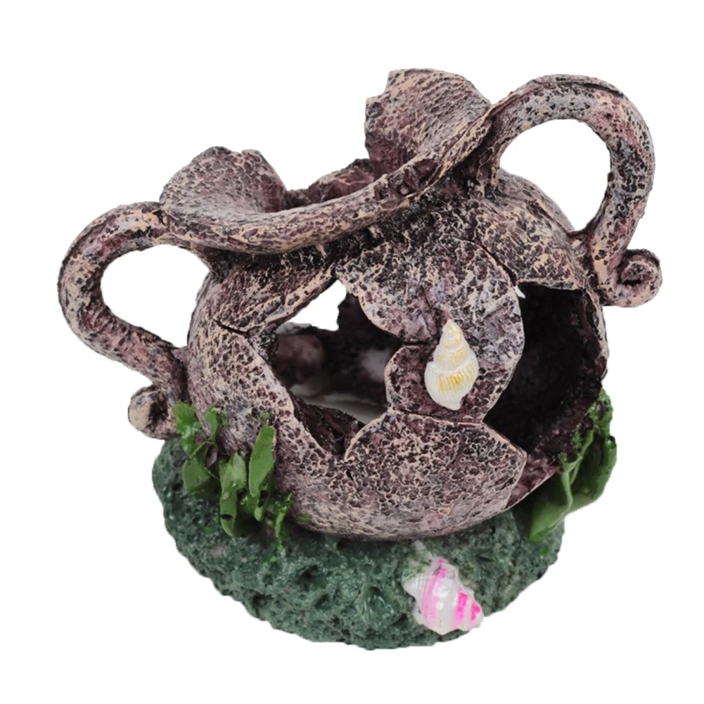 Винтажный Аквариум Ландшафтный Украшение мох дерево дом декоративная резиновая