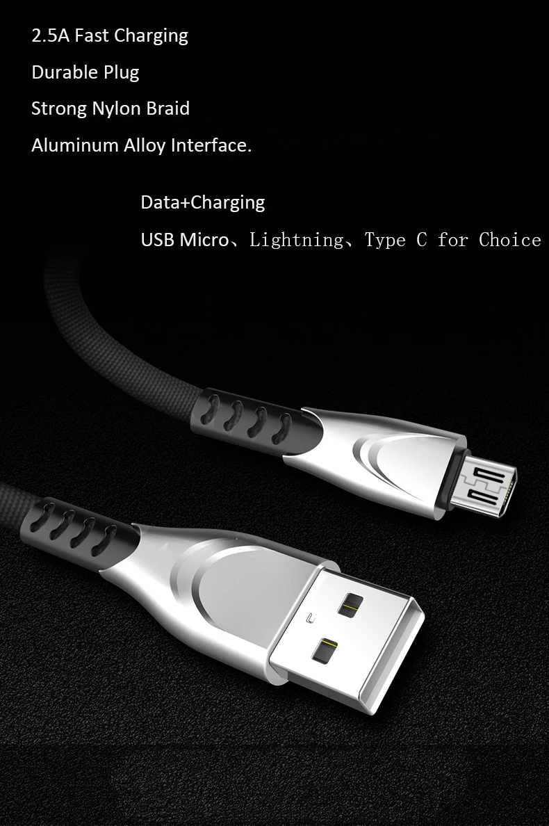 ESuky 2.5A кабель для быстрой зарядки для iPhone кабель Xs max Xr X 8 7 6 Plus 6s 5s Plus iPad mini usb зарядный кабель нейлоновый Плетеный