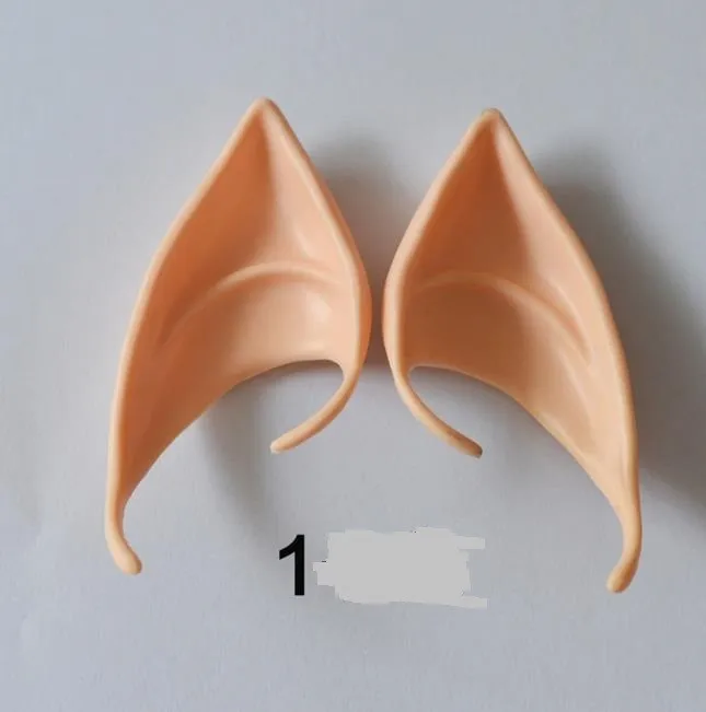 Elf Ears Fairy Vulcan Alien Cosplay Halloween Fancy Dress Costume Accessory Hobbit Pixie Ear Tips Latex party Cos props gift | Дом и сад