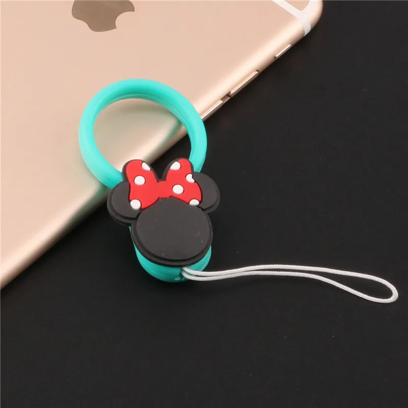 Мини Универсальный силиконовый мягкий мобильный телефон ремешки для iPhone USB