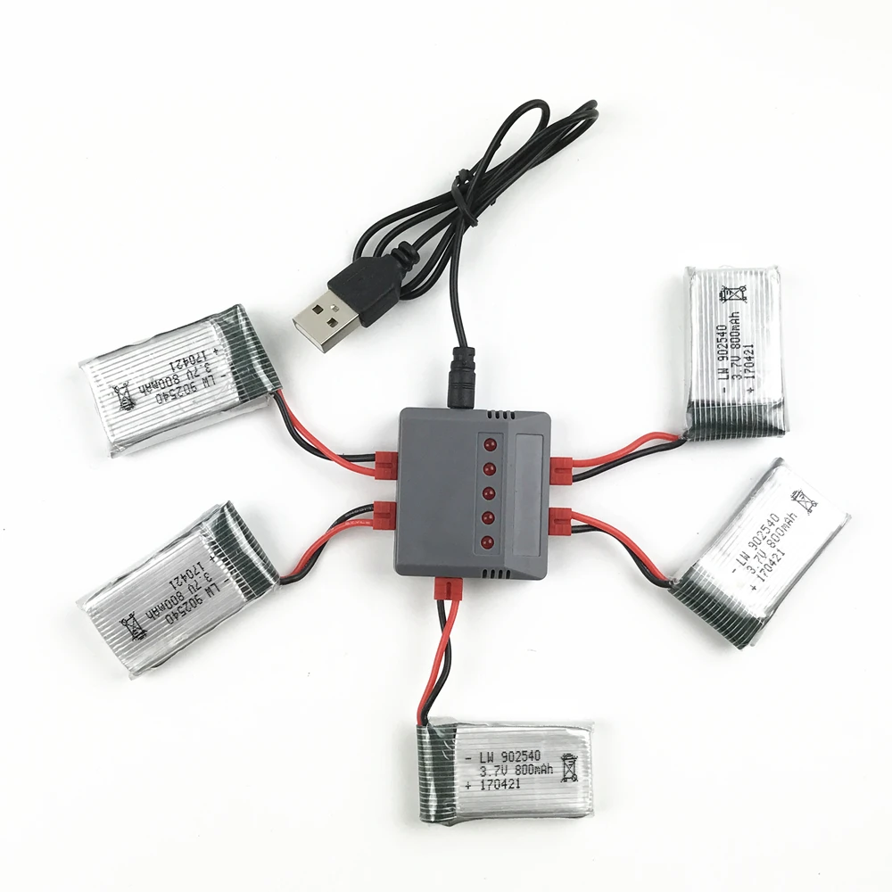 3,7 V 800mAh аккумулятор и USB зарядное устройство для SYMA X5 X5C X5S X5SW X5HW X5HC X5UC X5UW RC Дрон Квадрокоптер запасные части 3,7 v#3