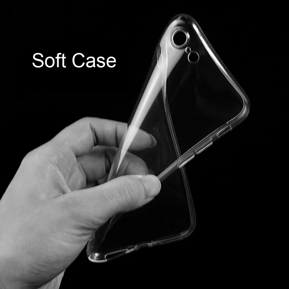 Для Apple iPhone 7 защитный чехол для камеры чехлы телефонов 6 8 5 5S X TPU прозрачная задняя
