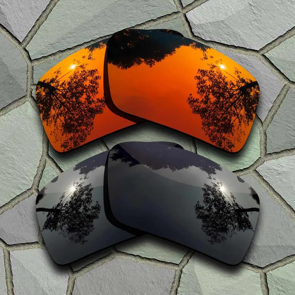 Black-Red Orange Солнцезащитные очки поляризованные Сменные линзы для Oakley повязка 2-сорта - Цвет линз: Black-Red Orange