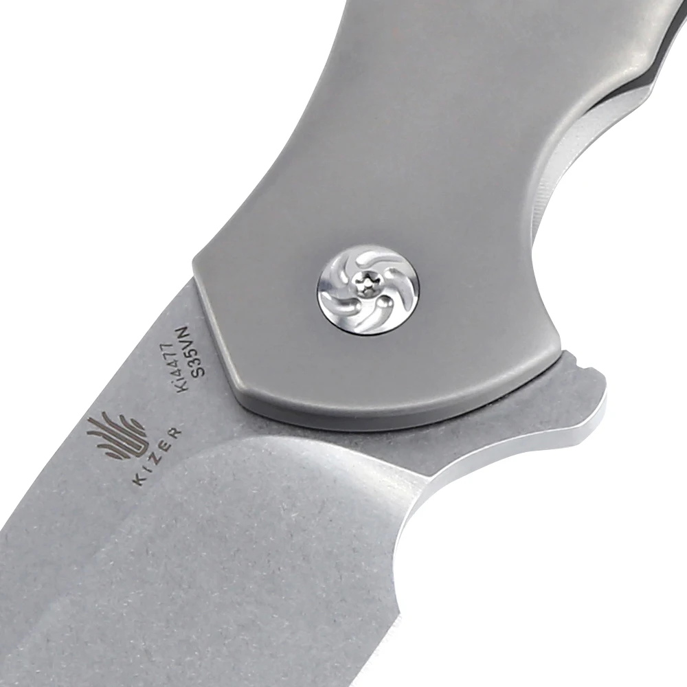 Охотничий нож KI4477 kiizer титановый karambit высокое качество s35vn Флиппер для улицы