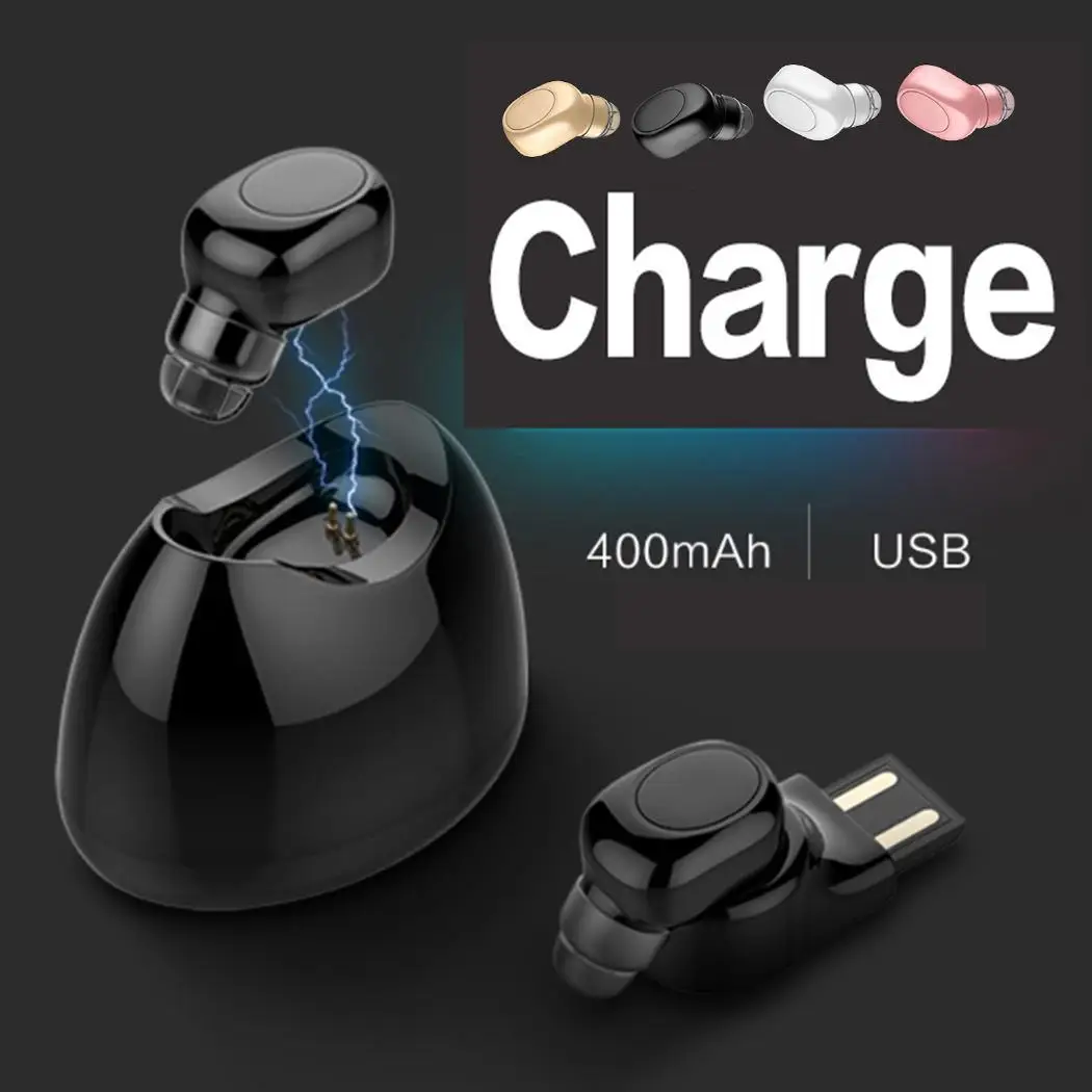 Общий мини беспроводной стерео Bluetooth наушник с V4.1 + EDR зарядка &lt10 м Повседневная