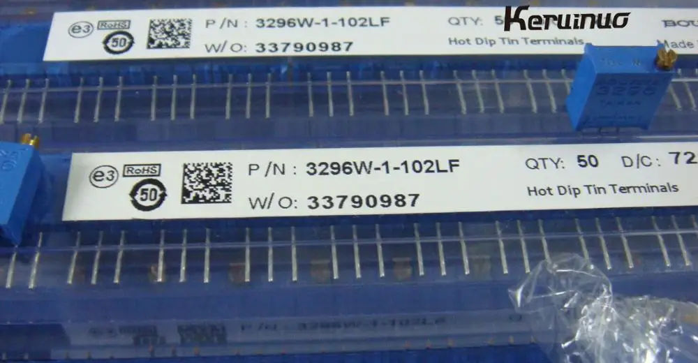 Оригинальный потенциометр 50 шт./лот 3296W 102LF 103LF 104LF 102K 103K 104K|Аксессуары для батарей