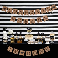 graduation party decorations im done banner congrats grad banner photo props foil balloons candy box cake topper class of 2021