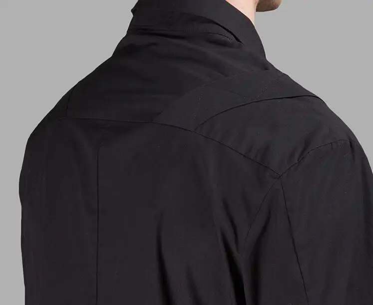 S-6XL Горячая/Весенняя Мужская Новая модная индивидуальная черная классическая
