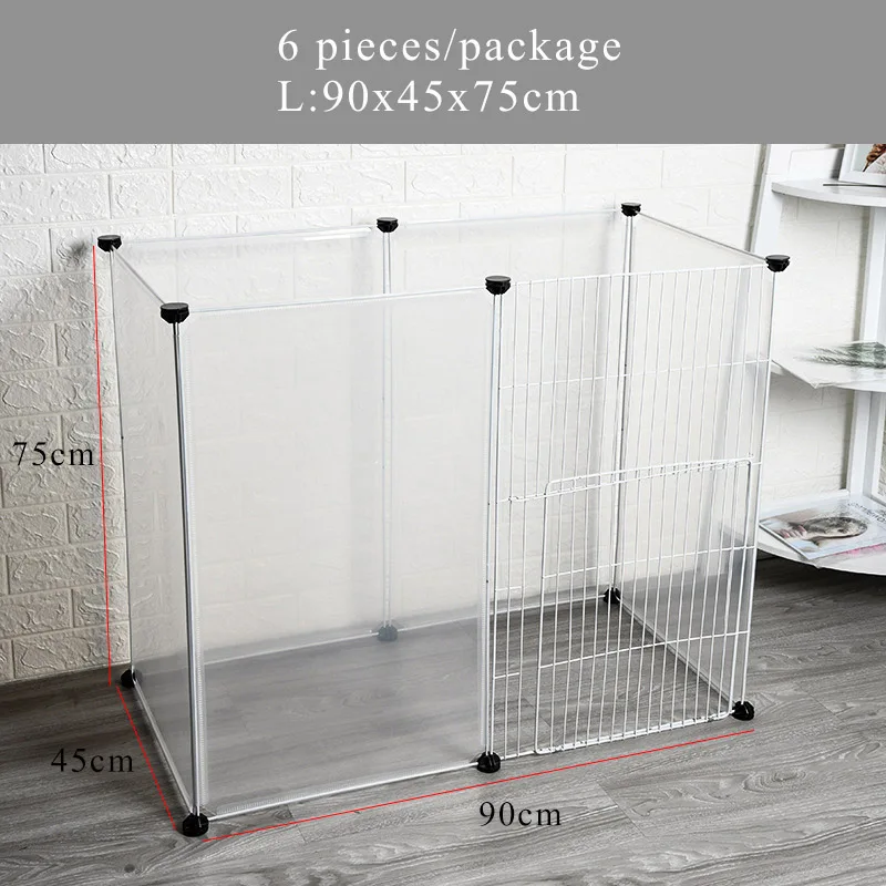 6 Pcs-L Petshy кошка собака клетка дом DIY анти-прыжки изоляции открытый Крытый большой кошки котенок щенок кролик животное забор ящик питомник - Цвет: 6 Pcs-L