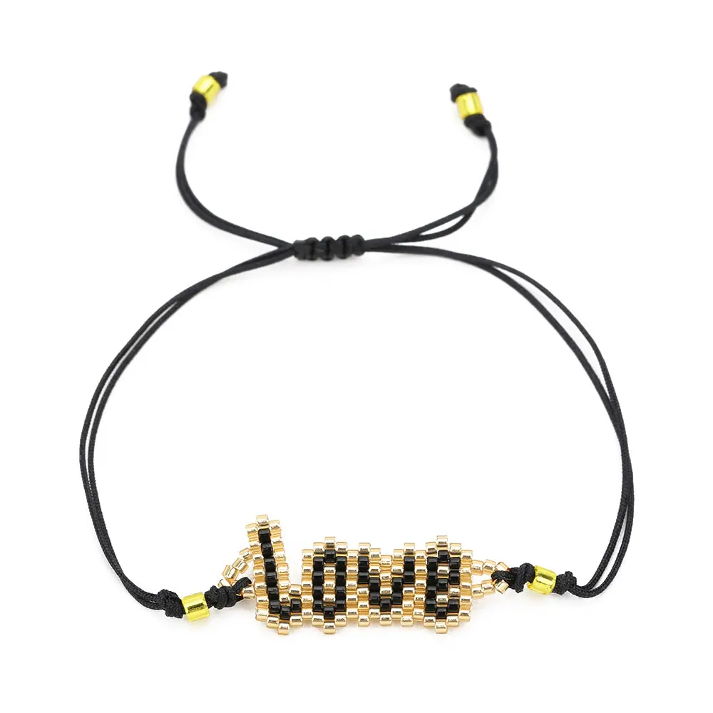 Go2boho браслет с надписью LOVE браслеты стеклянными бусинами ювелирные изделия для