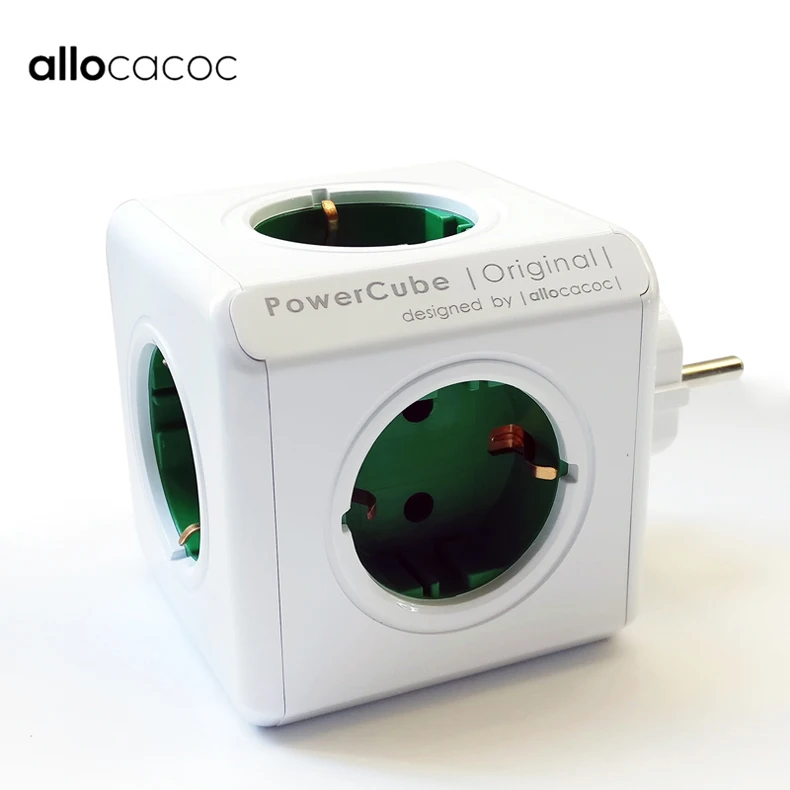 Allocacoc умный дом применение 5 розетки ЕС plug электрическое зарядное устройство мощность полосы мощность Cube multi удлинитель патрона умная розетка док путешествия