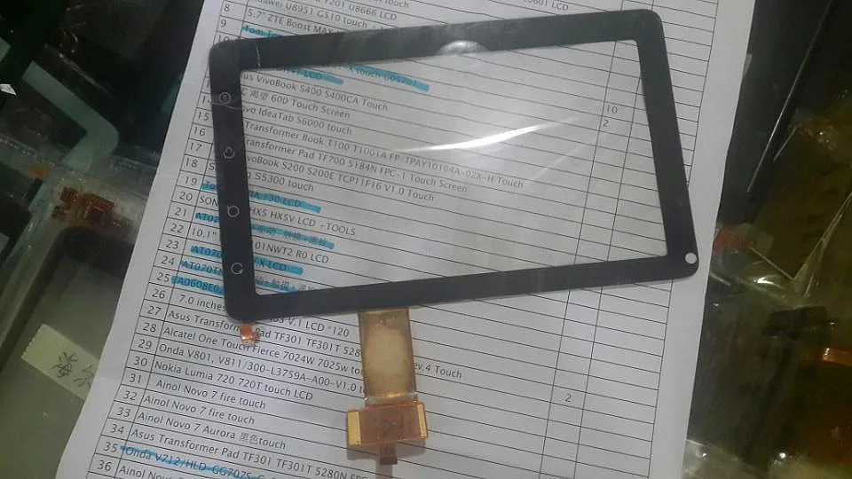 Для Viewsonic VPAD7 ViewPad 7 0276 дюймов рев: 2 Сенсорный экран дигитайзер стеклянный объектив