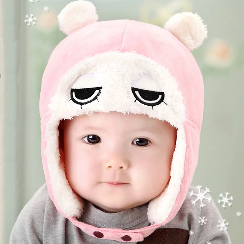 Kids Bomber Hat for Boys Girls Cartoon Owl Style Winter Baby Cap Very Warm Soft Feeling Fits 1 to 4 Years Children | Детская одежда и