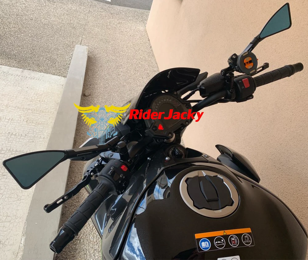 RiderJacky Алюминиевый мотоцикл боковых зеркал заднего вида для Honda Hornet CB600F CB1000R CB900 Kawasaki Z900 Z750 Z800 Z1000 Z250