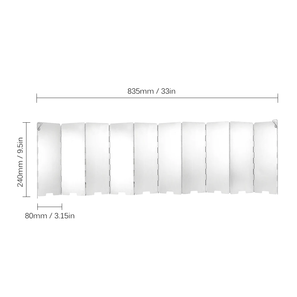 Ветровое стекло для плиты 10 тарелок отдыха на открытом воздухе газовая плита
