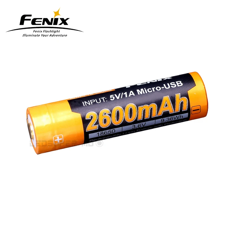 

Оригинальная Аккумуляторная литий-ионная батарея Fenix ARB-L18-2600U 2600mAh 18650 USB с защитной цепью