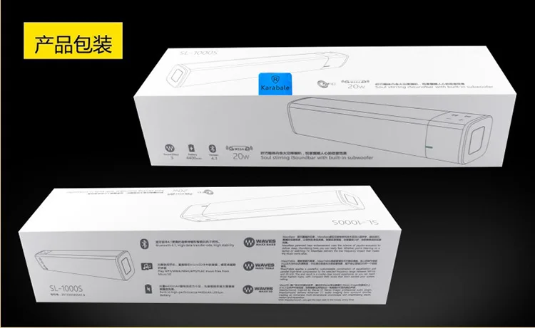 20 Вт SL-1000s супер бас Bluetooth динамик 4400 мАч батарея мощный беспроводной звуковой ящик сабвуфер динамик с микрофоном