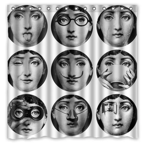 7" x 72" Водонепроницаемый душ Шторы Ванная комната Шторы rosenthal Piero fornasetti работы eco-friendly Ванна Шторы s добро пожаловать на заказ