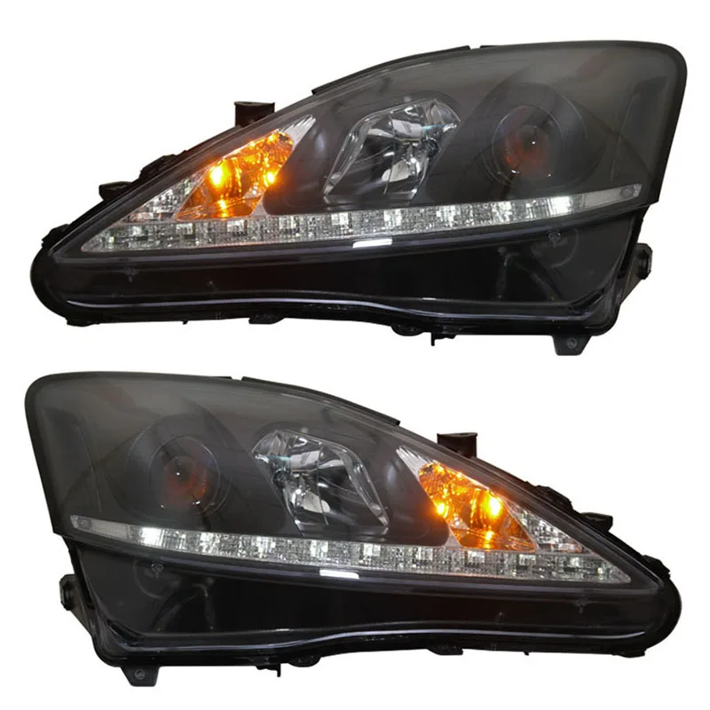 Для LEXUS IS250 головной светильник s Fit 2006 2008 объектив проектора автомобильный легко