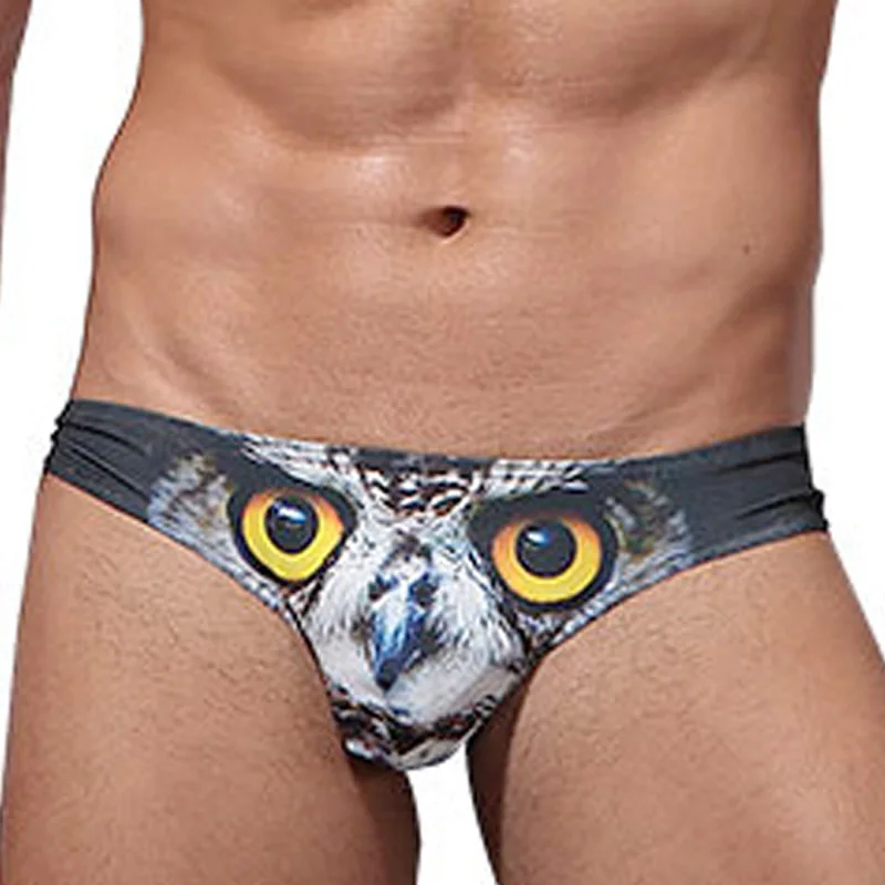 2019 Сексуальное белье для мужчин эротическое нижнее геев Слип jockstrap печать