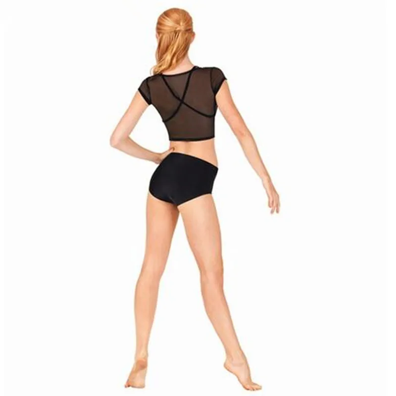 Женские шорты для танцев ICOSTUMES Cheer Brief черный джаз спандекс лайкра балет