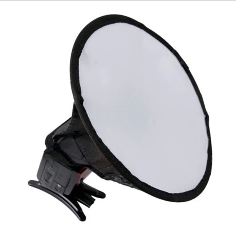 Foleto Flash Light Softbox Diffuser 8" 20cm Round Speedlite Universal for Canon nikon Sony Yongnuo Godox Flashlite 580ex | Электроника