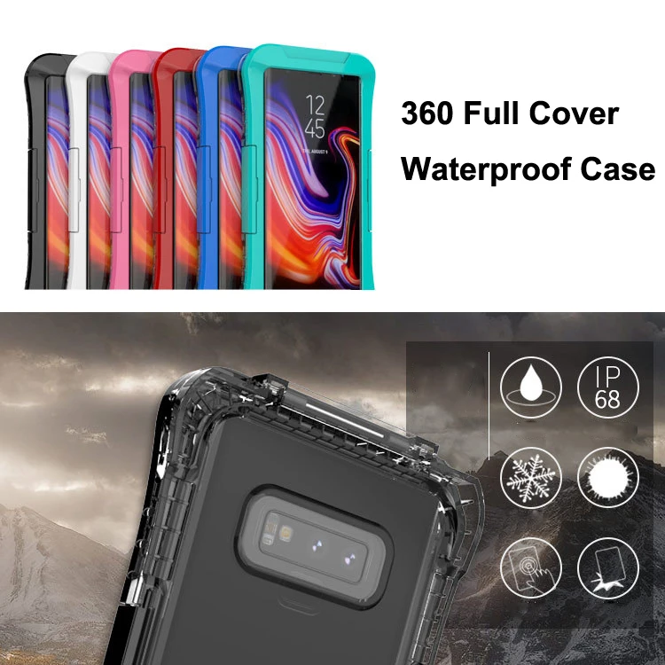 IP68 Водонепроницаемый чехол для samsung Galaxy S10 Plus S10e S8 Note 10 9 S7 edge, водостойкий Чехол для дайвинга, прозрачный противоударный чехол 360