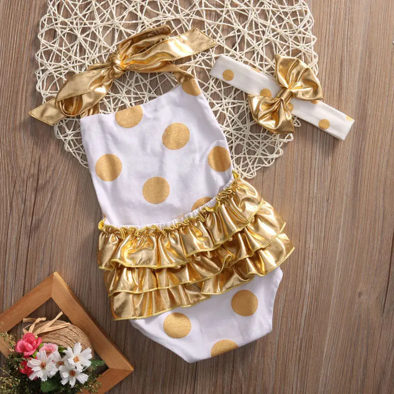 Для новорожденных Обувь для девочек ползунки дети Золотой горошек летние