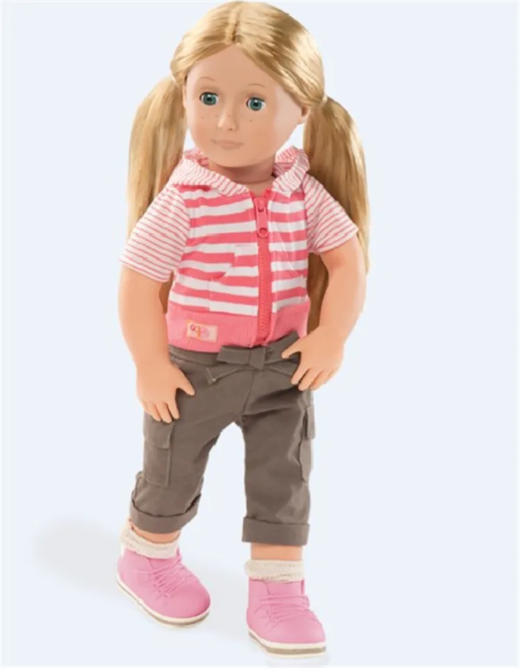 

18" American baby doll clothes T-shirt with pants fit for girl doll 45cm children toy gifts