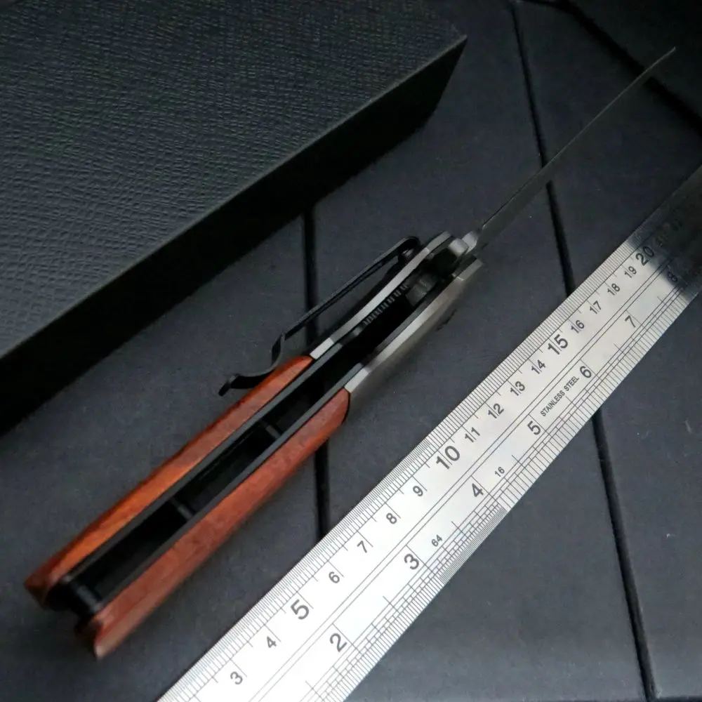 Eafengrow коричневый DA62 складной нож 5Cr13Mov Лезвие сталь деревянная ручка нож выживания карманный EDC инструменты Открытый кемпинг ножи