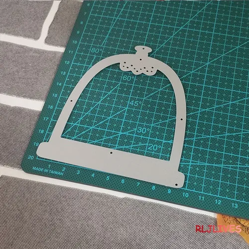 1 RLJLIVES стеклянный купол металлические трафареты для пресс-формы для DIY Скрапбукинг штамп/фото украшение для альбома тиснение бумажные карточки ручной работы - Цвет: 1