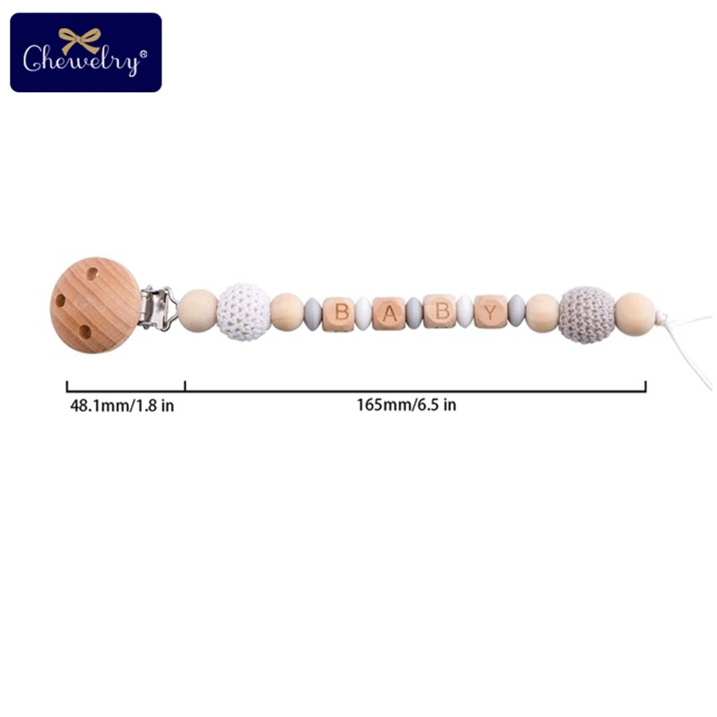Gray Pacifier Chain 1 комплект/3 шт., детский деревянный прорезыватель, детская коляска, Детские Силиконовые Бусины, погремушка, Детская пустышка, зажим для соски, цепочка для коляски, игрушки - Цвет: Gray Pacifier Chain