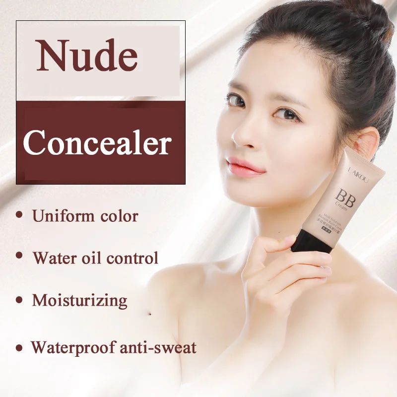LAIKOU 50g Whitening Isolation Concealer Makeup Liquid Foundation Moisturizing Oil Control Face Beauty BB&ampCC Cream |