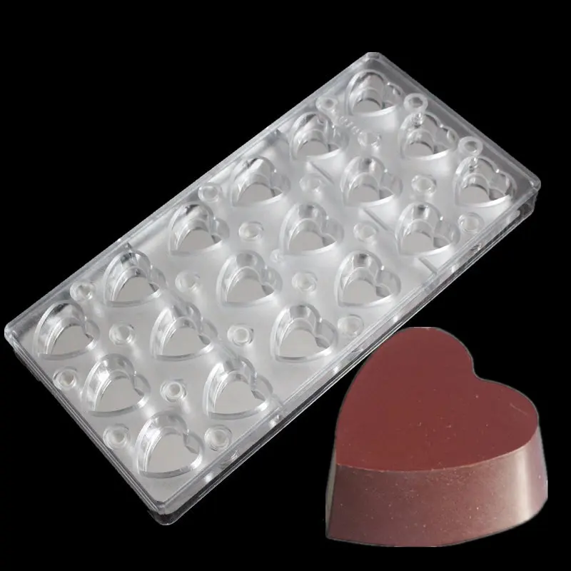 Форма для выпечки в форме сердца с зеркалом прозрачный Магнитный шоколадный лист