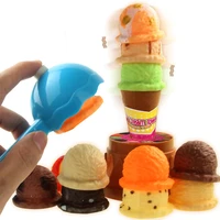 children building block ice cream stacked bucket stack high balance intelligence education colorful kids toys