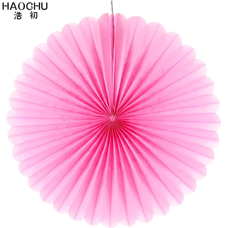 Фиолетовый HAOCHU 5 шт./лот 20 Вт, 30 Вт, 40 см цветной бумажный цветок вентиляторы красочные бумажные вееры для украшений на вечеринку детская одежда для дня рождения - Цвет: Фиолетовый