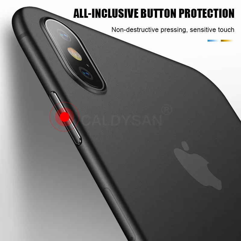 0 3 мм ультра тонкий ПП мягкий чехол для iphone X XR XS Max полный ударопрочный 6 6s 7 8 PLus