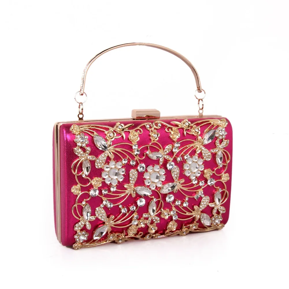 Женский элегантный вечерний клатч серебристого/черного/золотого цвета с