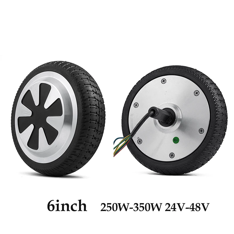 36V 350W 6 дюймов, 24 В, 36 В, 48 В, 250 Вт, 350 Вт, Blance, бесщеточный двигатель, колесо для дрифта автомобиля, мотор, Электрический скутер, передние шины, мотор-концентратор - Цвет: 36V 350W