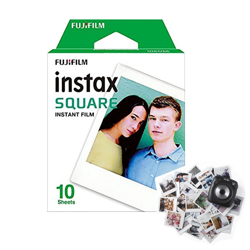 Подлинная Fujifilm Instax квадратный защитный экран 10 листов Фотобумага для