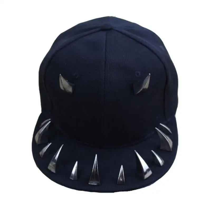 Бейсболка с заклепками в стиле панк/хип хоп|Мужские бейсболки| |