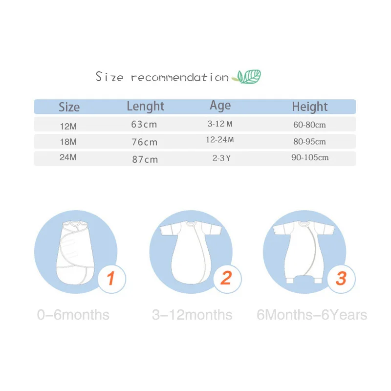Детские спальные мешки толстые теплые комбинезоны с длинными рукавами для сна на