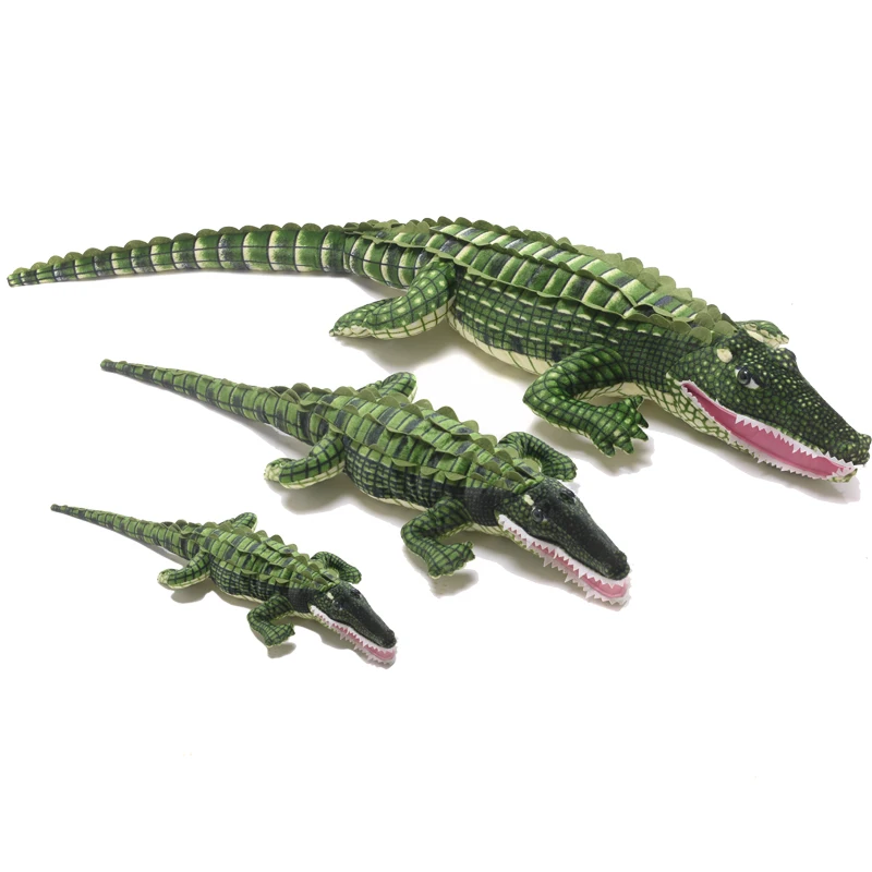 Dorimytrader Simulation Animal Crocodile Плюшевая игрушка Наполненная живая кричащая Аллигаторная