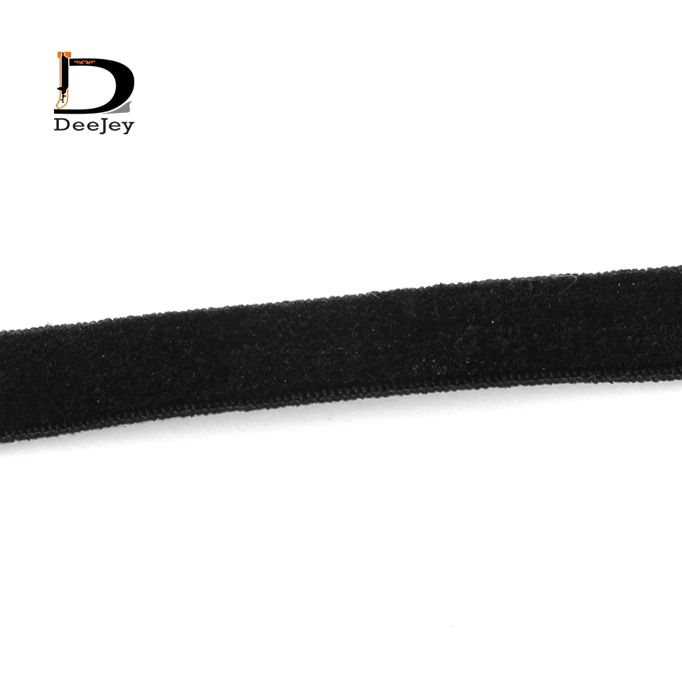 

20meter elastic flocking ribbon single face 9mm 3/8 inch width stretch velvet ribbon DIY decoration accessories white black