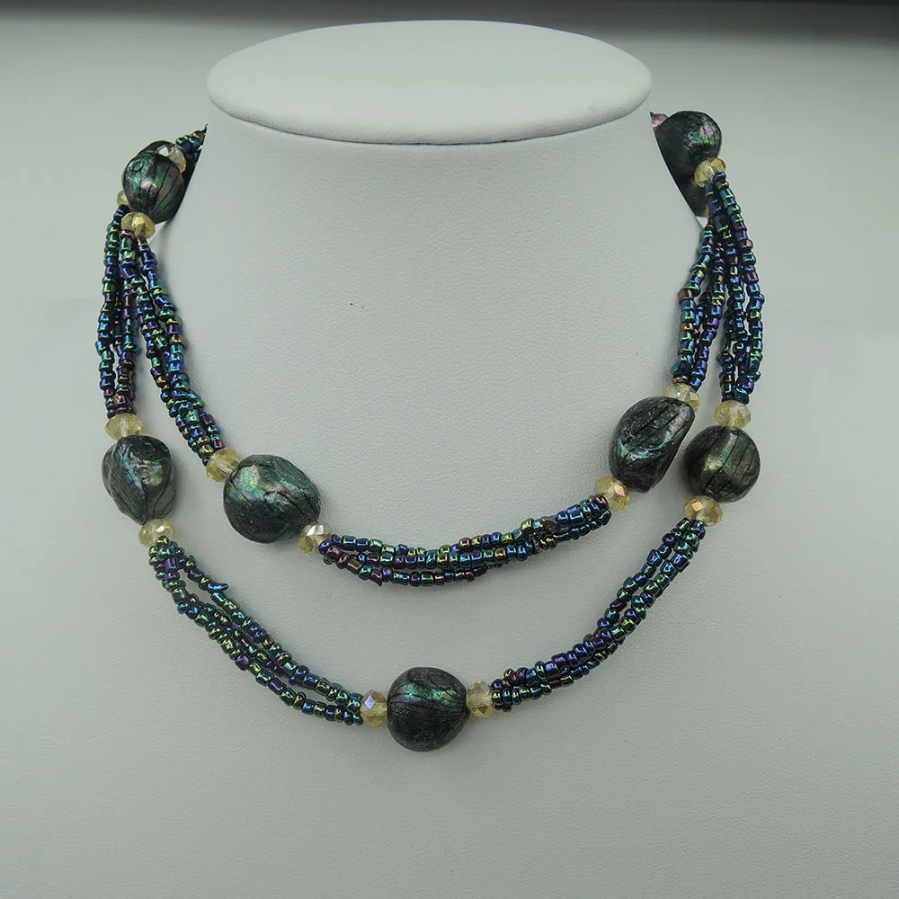 Ожерелье из пресноводного жемчуга 100% длинное ожерелье с аксессуарами