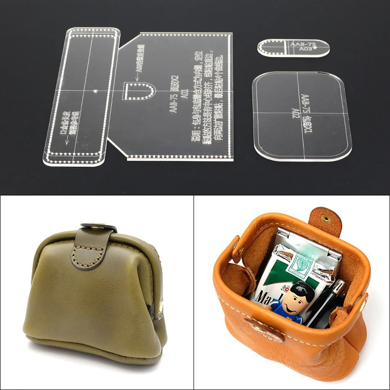 1 набор сумка для ключей карман монет хранения денег акриловый дизайн ручная
