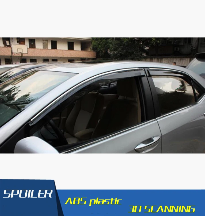 Пластиковый козырек для окна corolla отверстия защита от солнца дождя Toyota