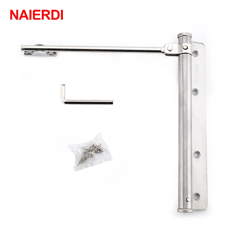 NAIERDI Дверной доводчик пружинная прочность Регулируемая поверхность монтируется