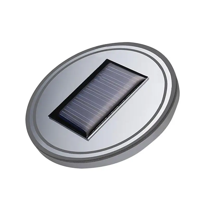 

Solar Powered LED Car Cup Holder Mat Pad Drink Bottle Coaster with Built-in Light and Vibration Sensor Car Interior Decoration