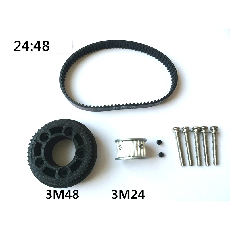 Новое поступление DIY Электрический скейтборд Запчасти 3M двигатель шкив 48T 55T колеса крепимые аксессуары ремень комплект подходит для 5065 5055